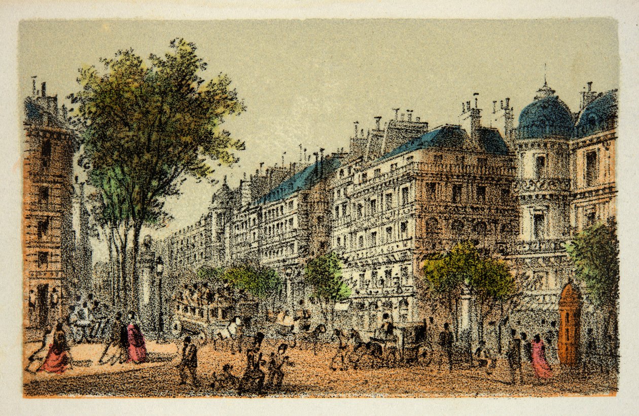 Paris 1874: Boulevard des Italians, Privat samling af Anonymous Anonymous