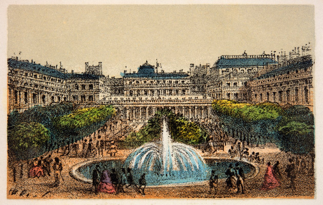 Paris 1874: Det kongelige palads haver, privat samling af Anonymous Anonymous