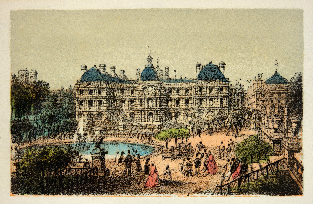 Paris 1874: Luxembourg-haven, privat samling af Anonymous Anonymous