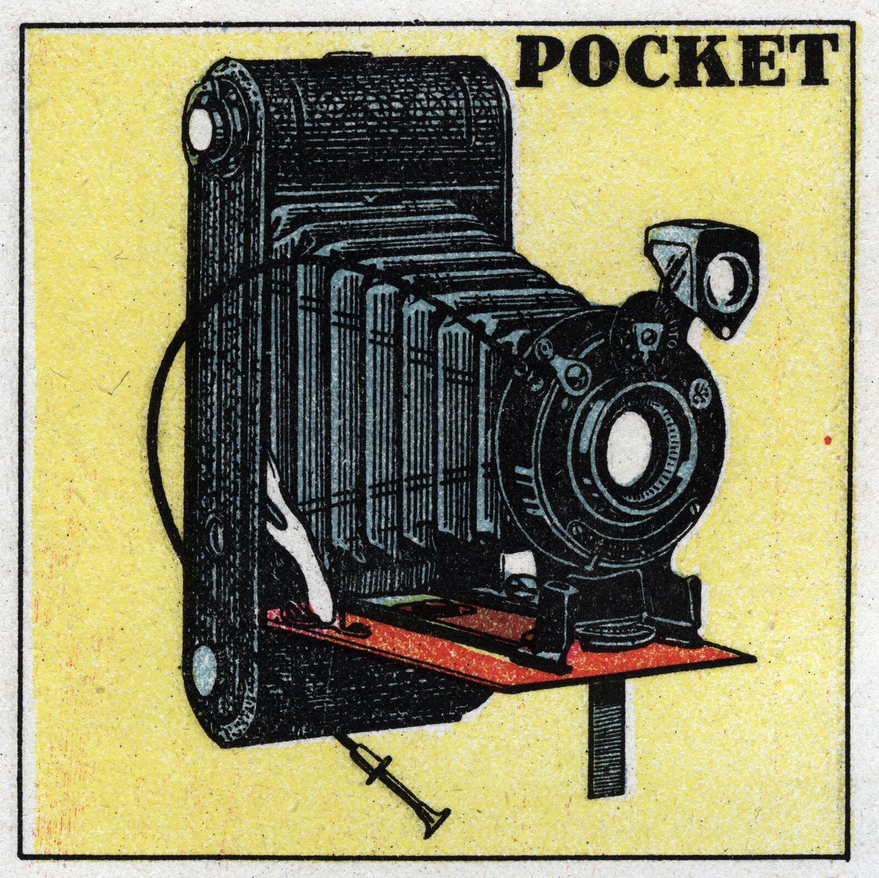 Fotografering: "" Pocket" kamera. Anonym illustration af 1925. Privat samling. af Anonymous Anonymous