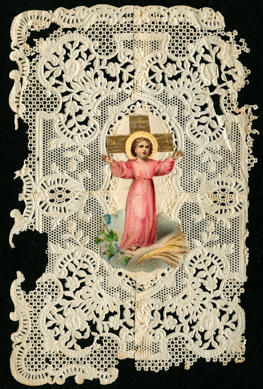Fromt billede: Jesus-barn (kromolitografi) af Anonymous Anonymous