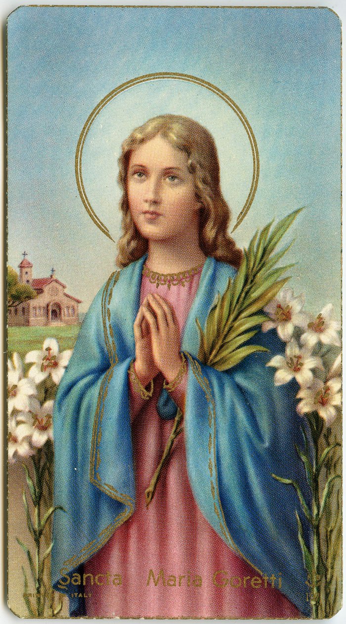 Fromt billede: Maria Goretti Italiensk jomfru-martyr (kromolitografi) af Anonymous Anonymous