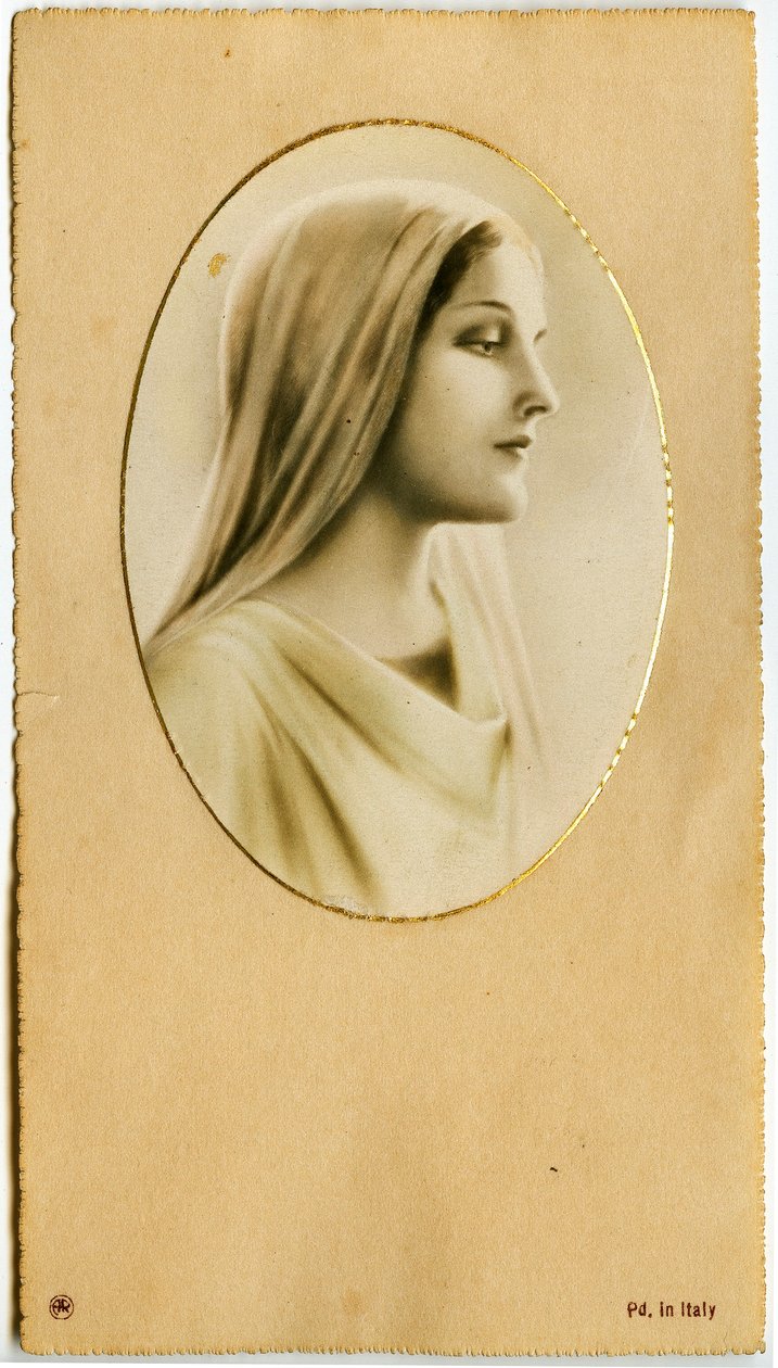 Fromme billede: Jomfru Maria (tryk) af Anonymous Anonymous