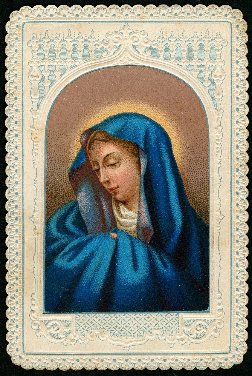 Fromme billede: Jomfru Maria (gravering) af Anonymous Anonymous