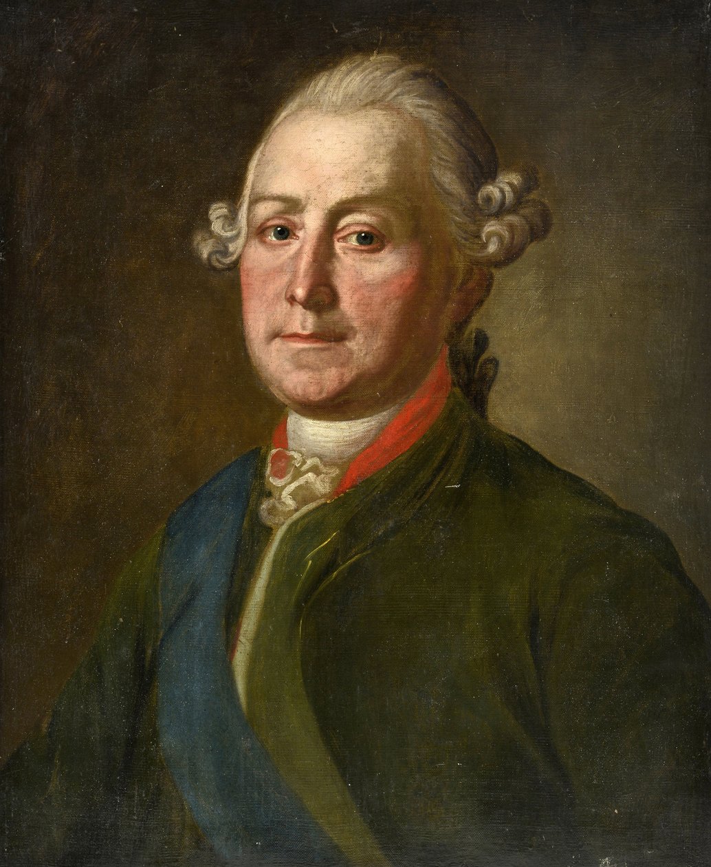 Portræt af Lev Alexandrovich Narychkine (Lev Alexandrovich Naryshkin) (1733-1799) - par Anonymous, anden halvdel af det 18. årh. - Olie på lærred, 55x45 - Privat samling af Anonymous Anonymous