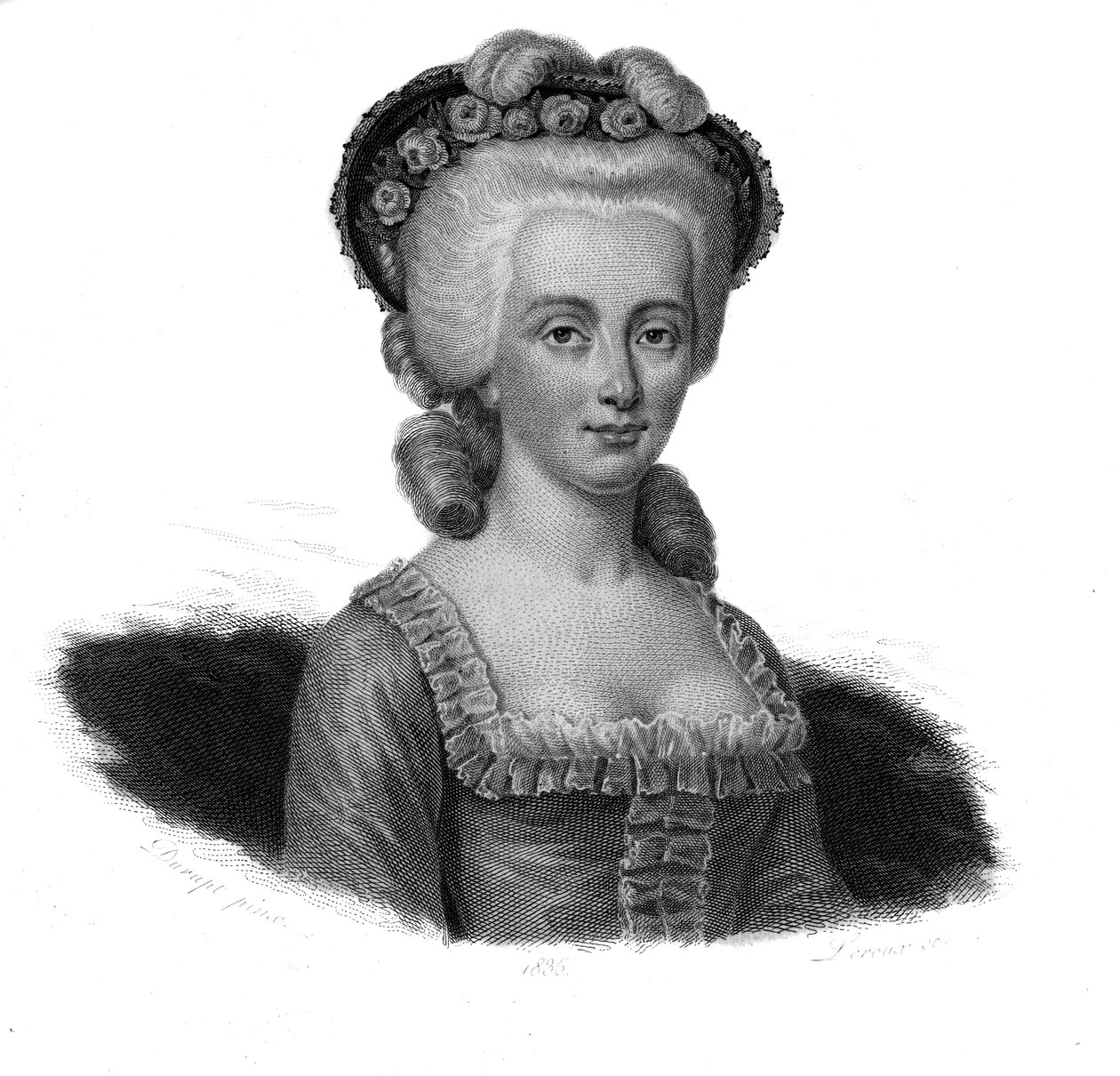 Portræt af Viscountesse Dumoulin Claudine Apolline Aubert-d