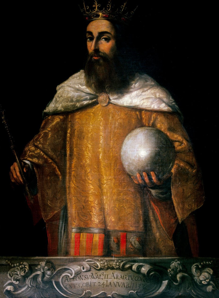 Portræt af Alfonso IV, konge af Aragon kaldet den milde (1299-1336) (maleri) af Anonymous Anonymous