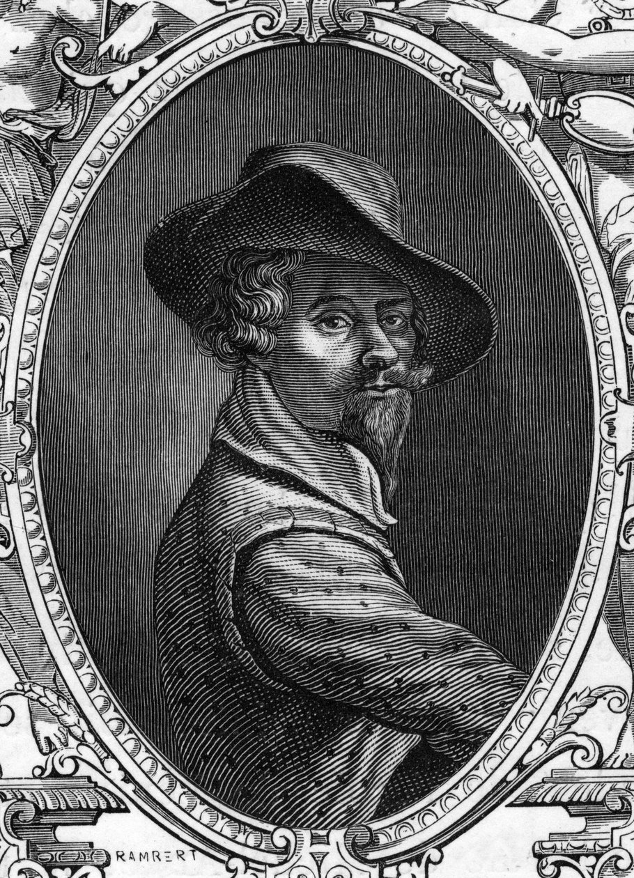 Portræt af Annibale Carracci (Annibal Carrache af Anonymous Anonymous