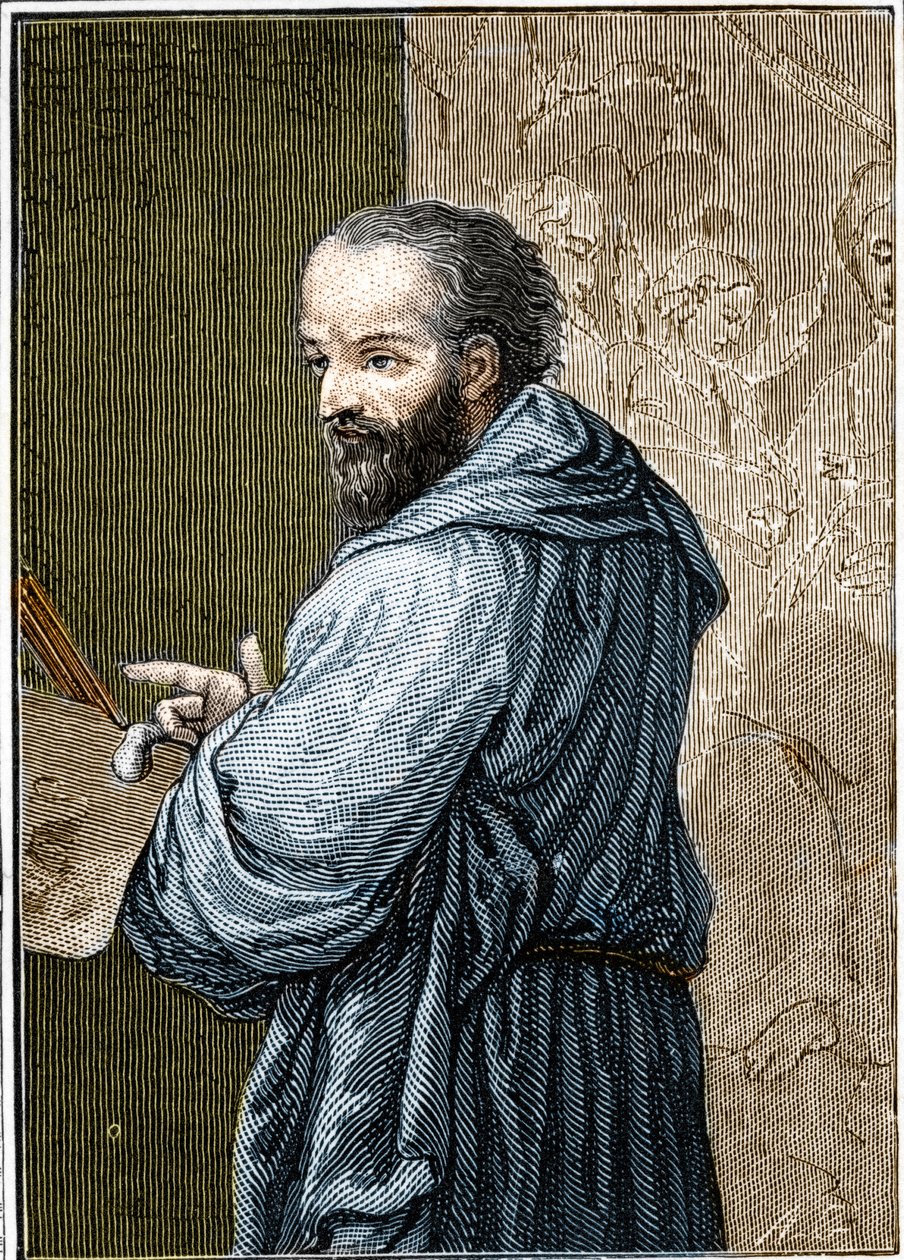 Portræt af Antonio Allegri dit Il Correggio (The Correge af Anonymous Anonymous
