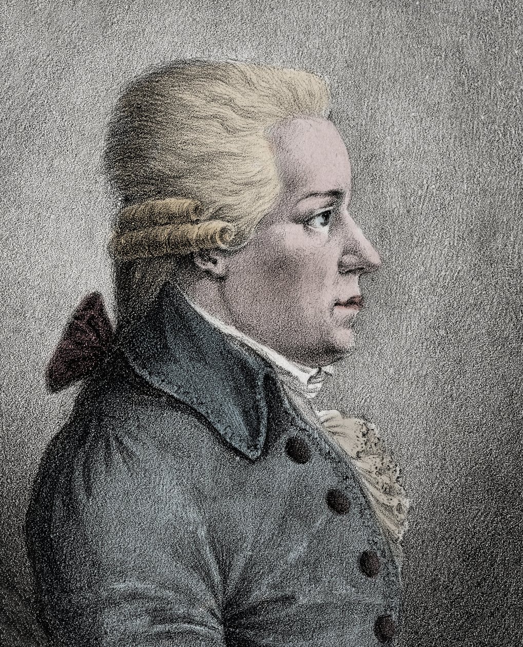 Portræt af Carl (Karl) Ditters von Dittersdorf (1739-1799), østrigsk komponist - Portræt af August Carl Ditters von Dittersdorf (1739-1799), østrigsk komponist og violinist af Anonymous Anonymous