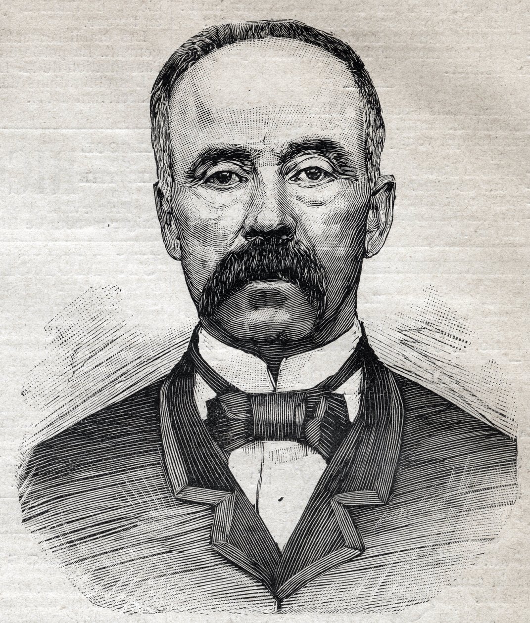Portræt af Charles Moore (1820-1905), britisk botaniker af skotsk oprindelse. Indgravering i "" Le Petit Parisien"" 1893. af Anonymous Anonymous