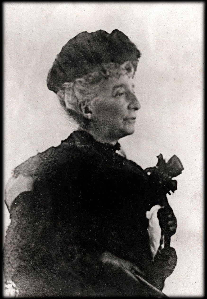 Portræt af Cosima Wagner (1838 - 1930) - Portræt af Cosima Francesca Gaetana Wagner (1837 - 1930), datter af Franz Liszt og anden hustru til Richard Wagner. af Anonymous Anonymous