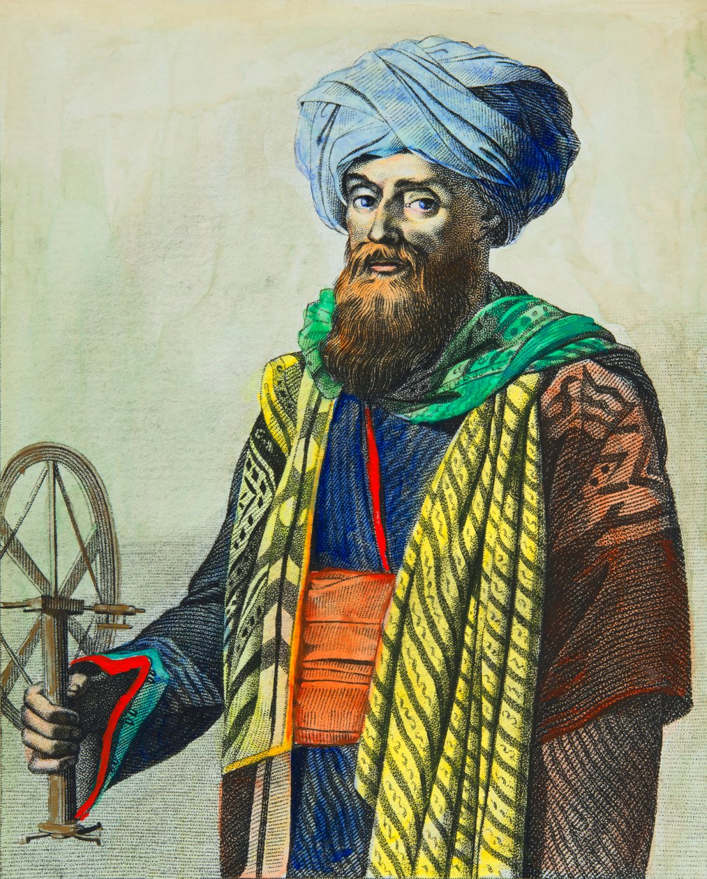 Portræt af Domingo Badia y Leblich (også kaldet Ali Bey) (1767-1818) Spansk officer, Privee Collection af Anonymous Anonymous