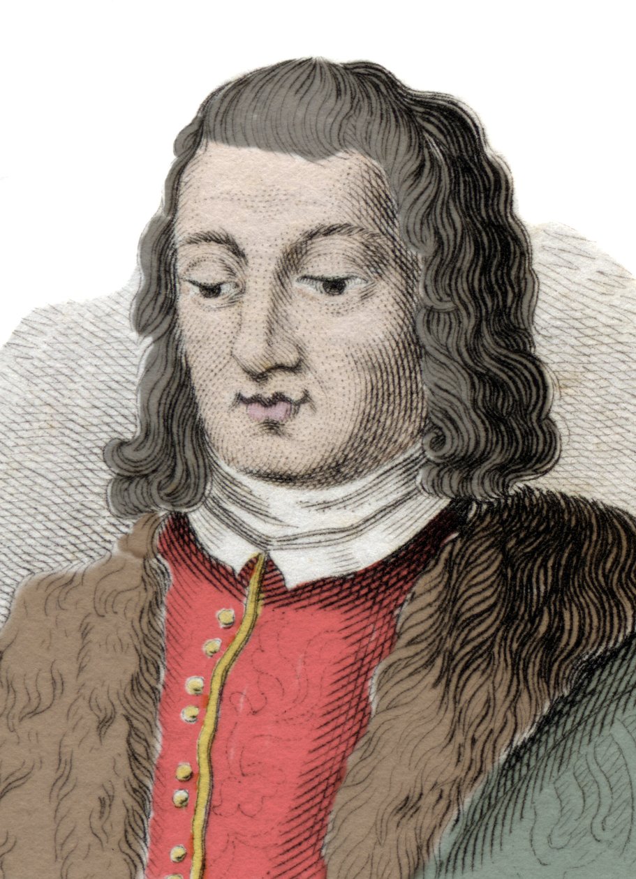 Portræt af Ferdinand II af Aragon kaldet katolikker (1452-1516). Indgravering af det 19. århundrede. Milanese af Anonymous Anonymous