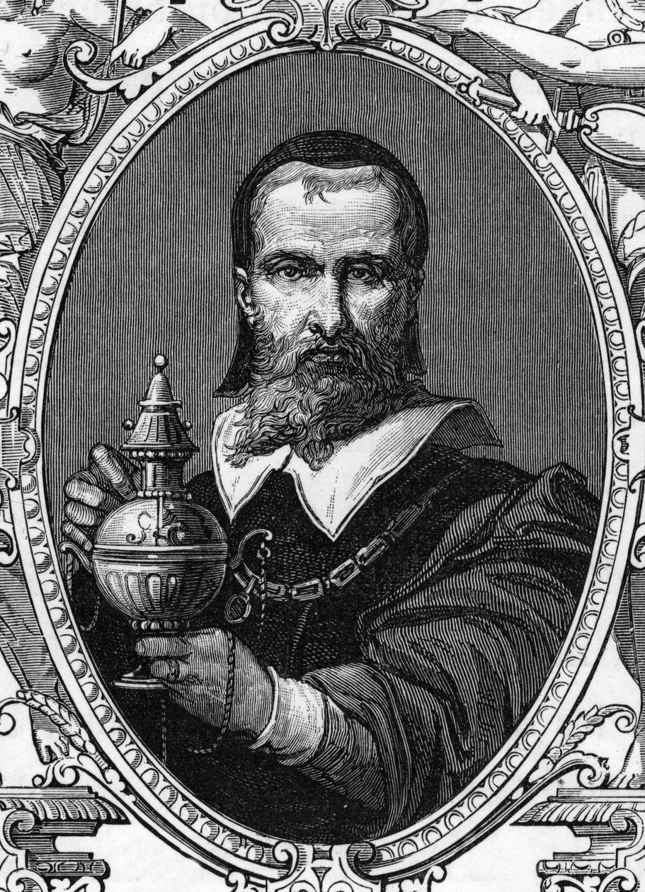 Portræt af Francesco Raibolini sagde il Francia (1450-1518) italiensk maler. gravering af 1859 i "" gallerierne i Europa - Italien"" af armengaud. Privat samling. af Anonymous Anonymous
