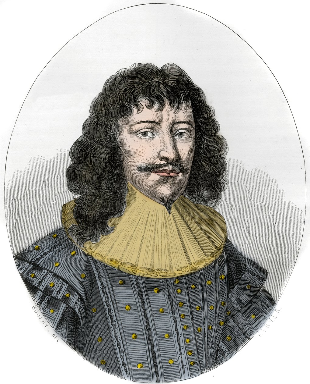 Portræt af Francois-Henri de Montmorency-Bouteville (Francois Henri de Montmorency Bouteville), kaldet Marechal de Luxembourg af Anonymous Anonymous