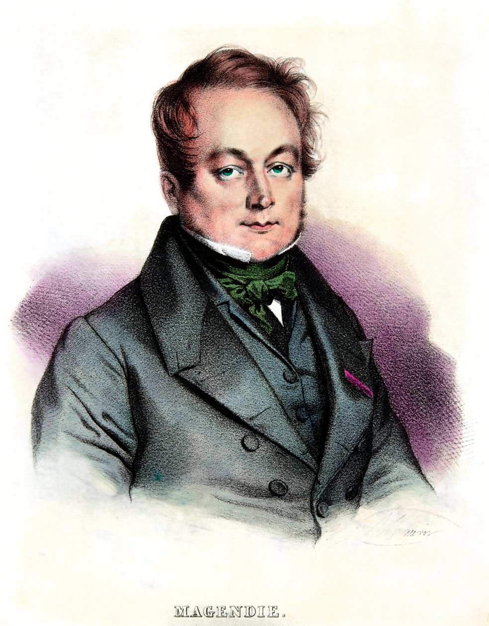 Portræt af Francois Magendie (1783-1855) læge og fysiolog, Privee Collection af Anonymous Anonymous