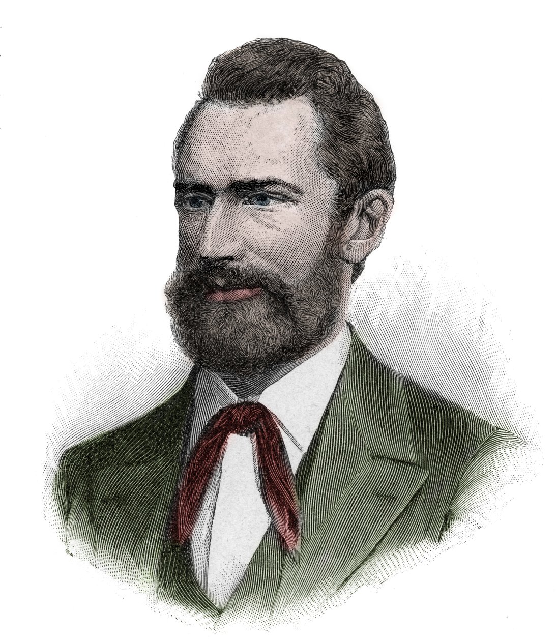 Portræt af Frederich Wilhelm Ludwig Leichhardt (1813-1848?) preussisk (tysk) opdagelsesrejsende og naturforsker - Ludwig Leichhardt, preussisk opdagelsesrejsende og naturforsker i Australien af Anonymous Anonymous
