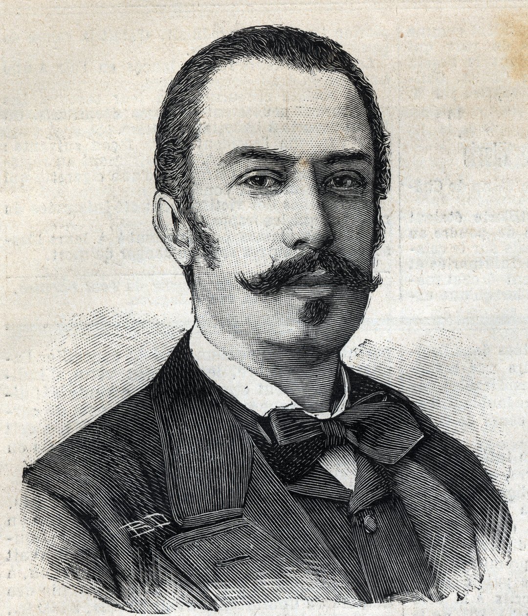Portræt af Giovanni Giolitti (1842-1928) italiensk politiker, formand for Ministerrådet. Gravering i "" Le Petro Parisien"" af Anonymous Anonymous