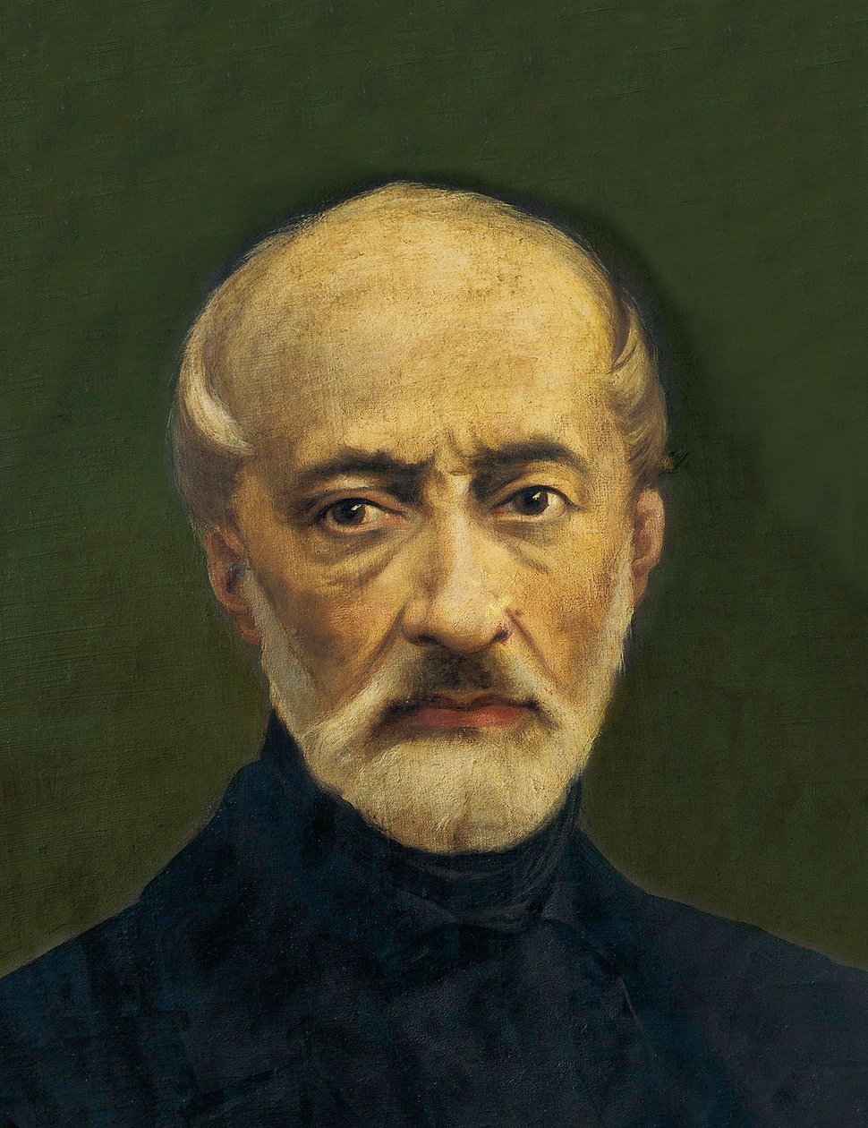 Portræt af Giuseppe Mazzini (1805-1872), italiensk politiker og nationalist. Anonymt maleri af Anonymous Anonymous