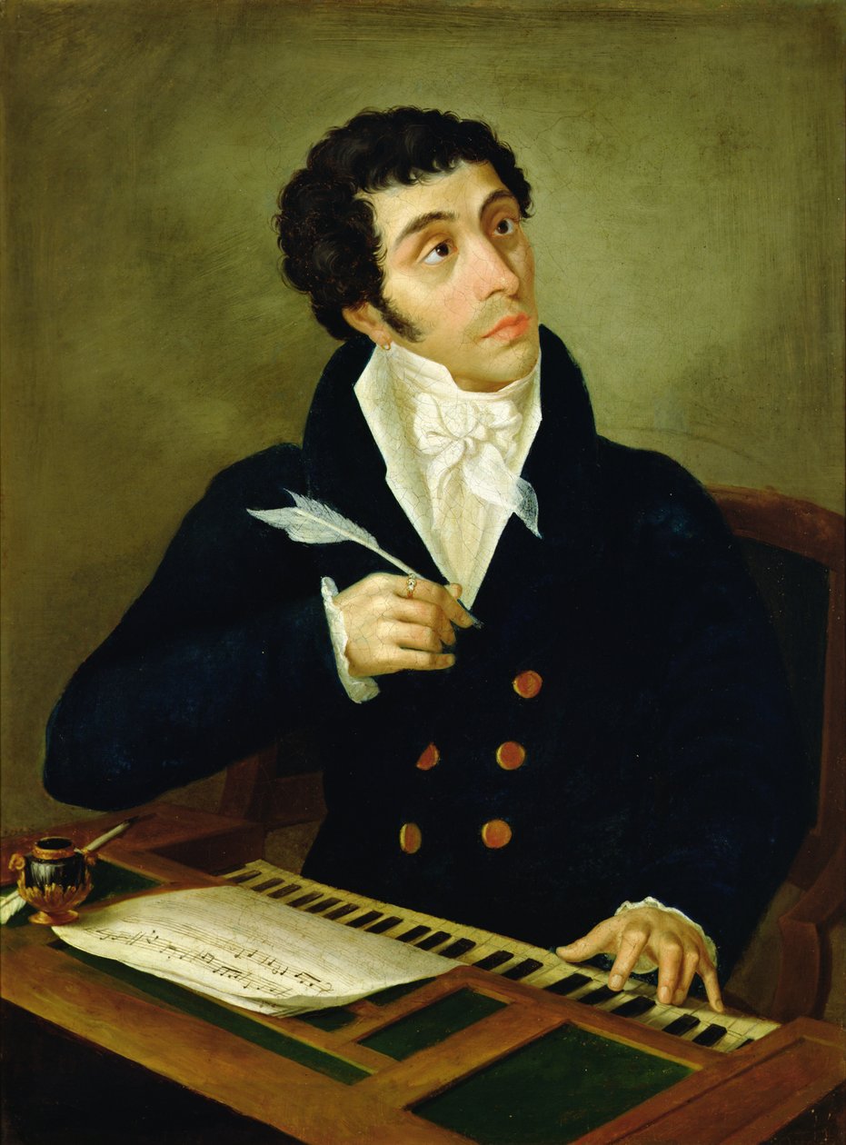 Portræt af Giuseppe Pilotti (1784-1838) (olie på lærred) af Anonymous Anonymous