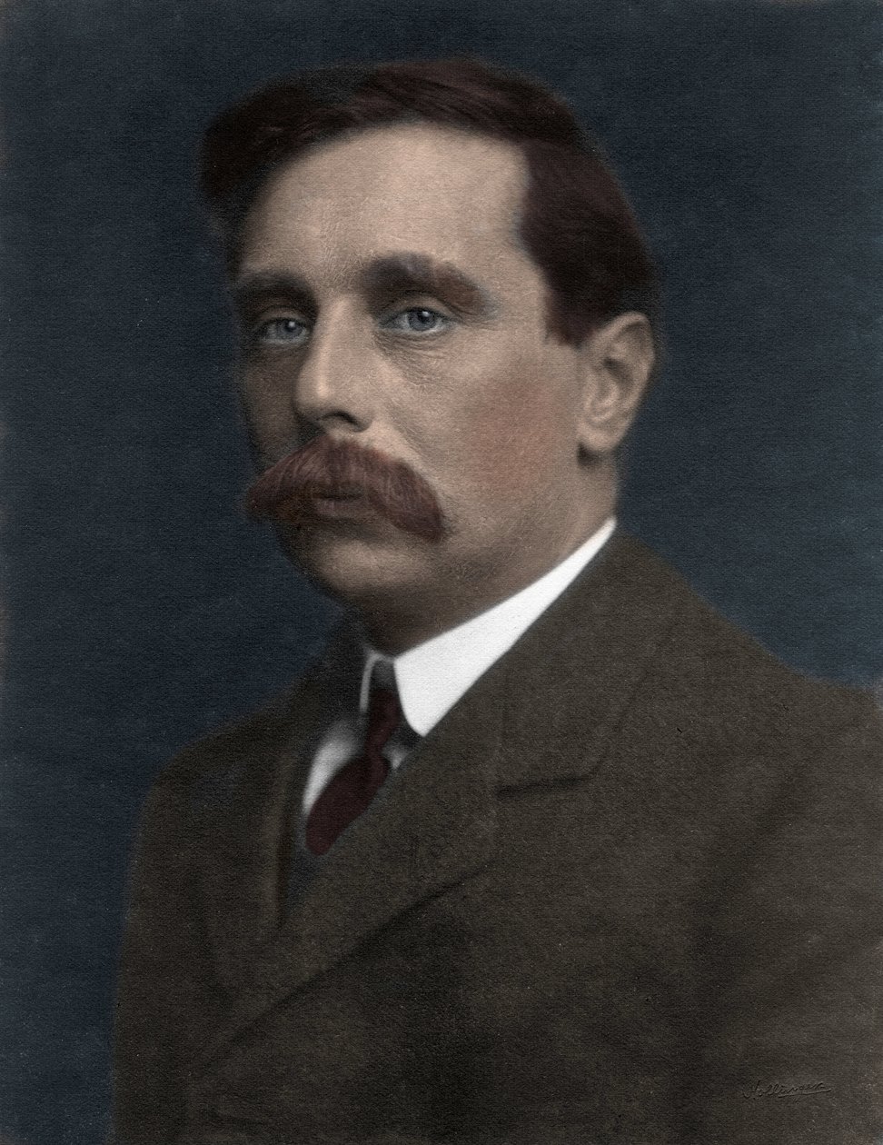 Portræt af H. G. Wells - Herbert George Wells 1866-1946 af Anonymous Anonymous