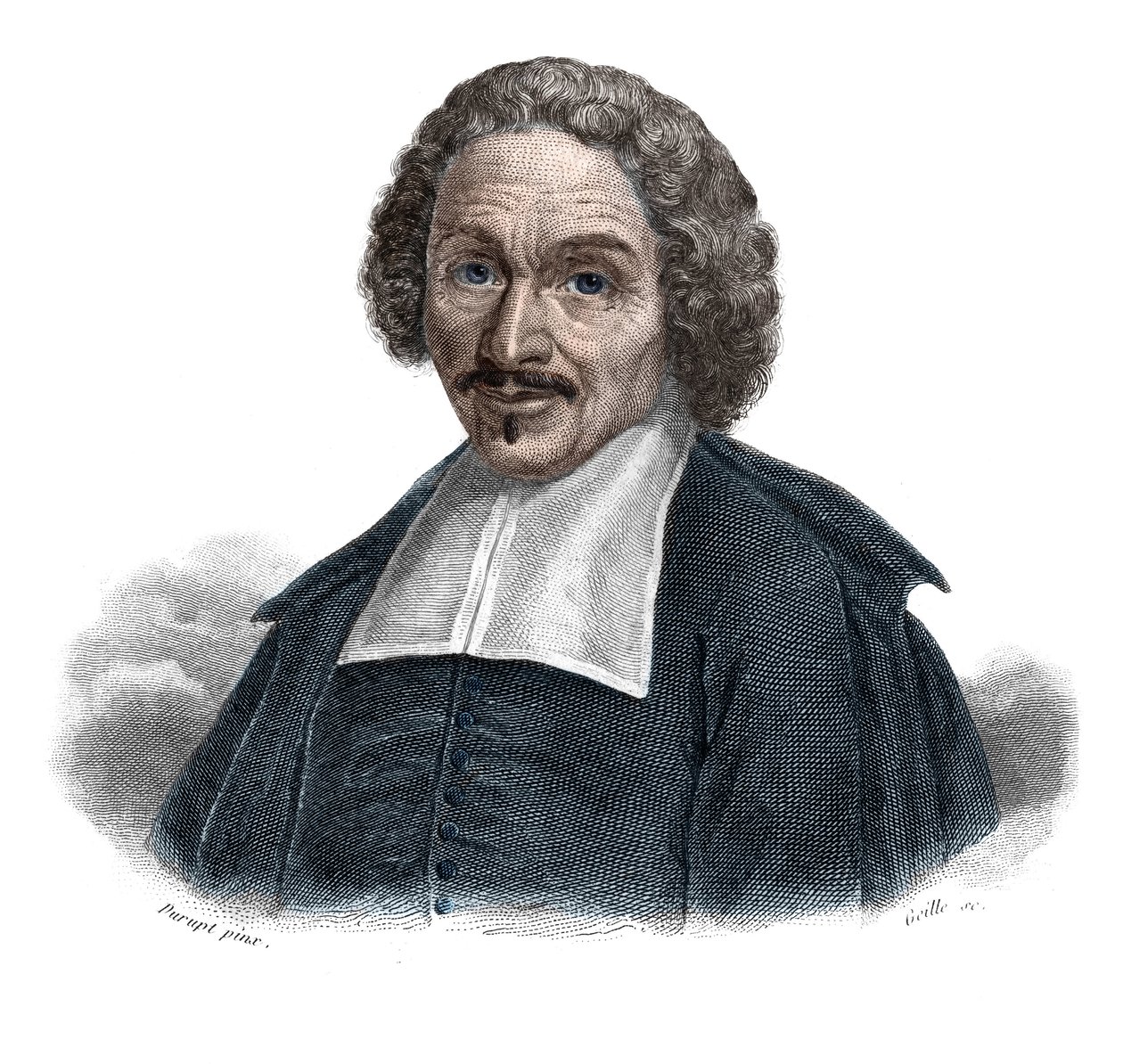 Portræt af Henri Michel Buch - Bon Henri (1598-1666) Maitre Cordonnier i Paris i "Portrætter og historie af nyttige mænd: mænd og kvinder i alle lande og af alle forhold, som erhvervede rettigheder til anerkendelse af mænd" udgivet og udbredt af af Anonymous Anonymous