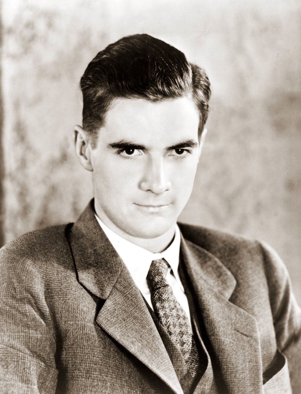 Portræt af Howard Robard Hughes i 1934. Amerikansk filmproducent og industriel. 1905-1976. af Anonymous Anonymous