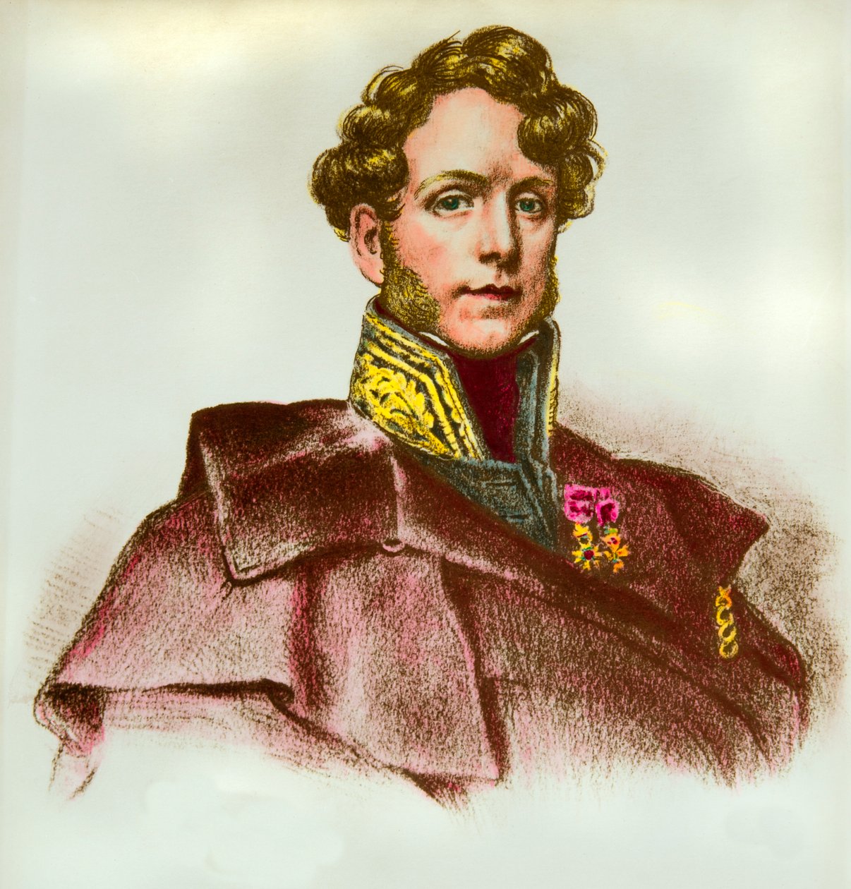 Portræt af Jacques Boucher de Perthes (Jacques Boucher de Crevecoeur) (1788-1868) Tolddirektør og forhistoriker, Privee Collection af Anonymous Anonymous