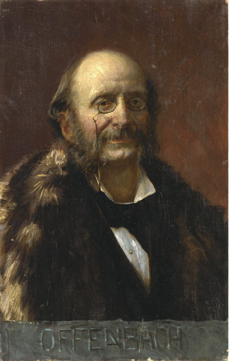 Portræt af Jacques Offenbach (1819-1880) - Anonym - Olie på lærred - Privat samling af Anonymous Anonymous