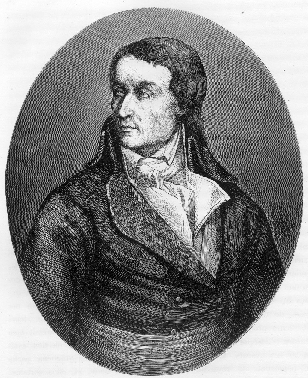 Portræt af Jean Baptiste (Jean-Baptiste) Carrier (1756-1794), fransk politiker - Indgravering fra 1863 i "" Le Livre Rouge - Histoire De L