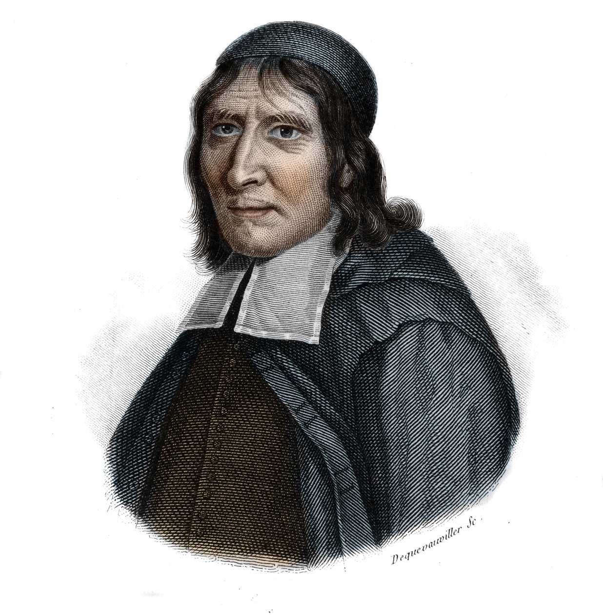 Portræt af Jean Hamon (1618-1687), fransk læge og Janseniste i "Portrætter og historie af nyttige mænd: mænd og kvinder i alle lande og af alle forhold, som erhvervede rettigheder til anerkendelse af mænd" udgivet og udbredt af Society Mo af Anonymous Anonymous