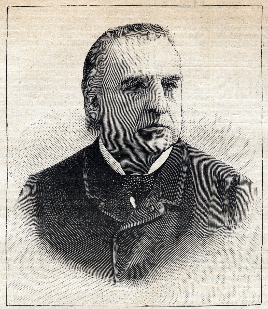 Portræt af Jean Martin Charcot (1825-1893), kliniker og neurolog. Indgravering i "" Le Petit Parisien"" den 27/08/1893. af Anonymous Anonymous