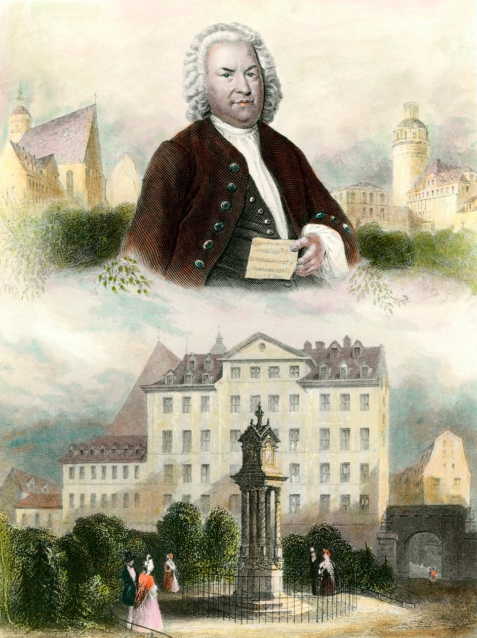 Portræt af Jean Sebastien Bach (Johann Sebastian Bach af Anonymous Anonymous