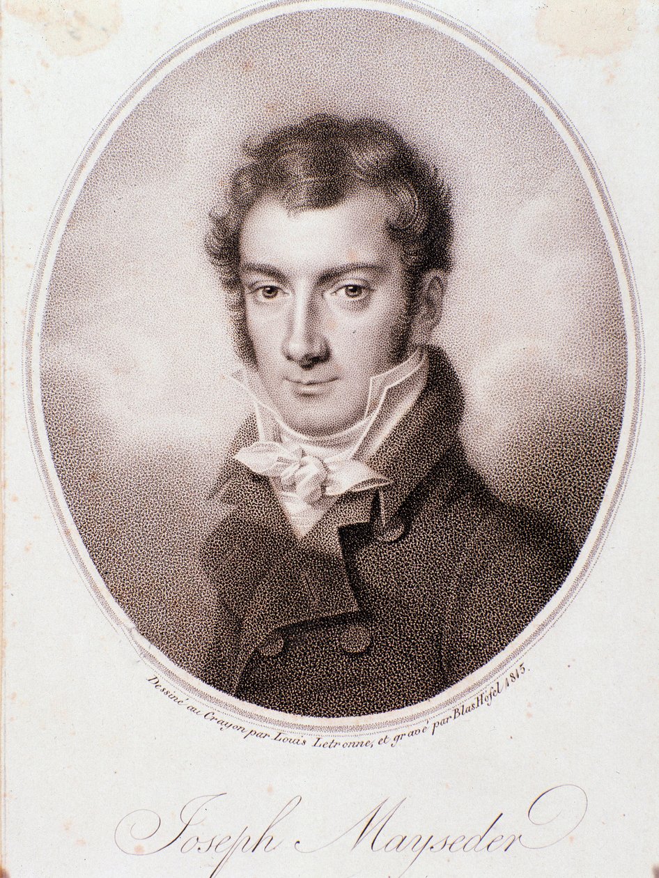 Portræt af Joseph Mayseder (litografi) af Anonymous Anonymous