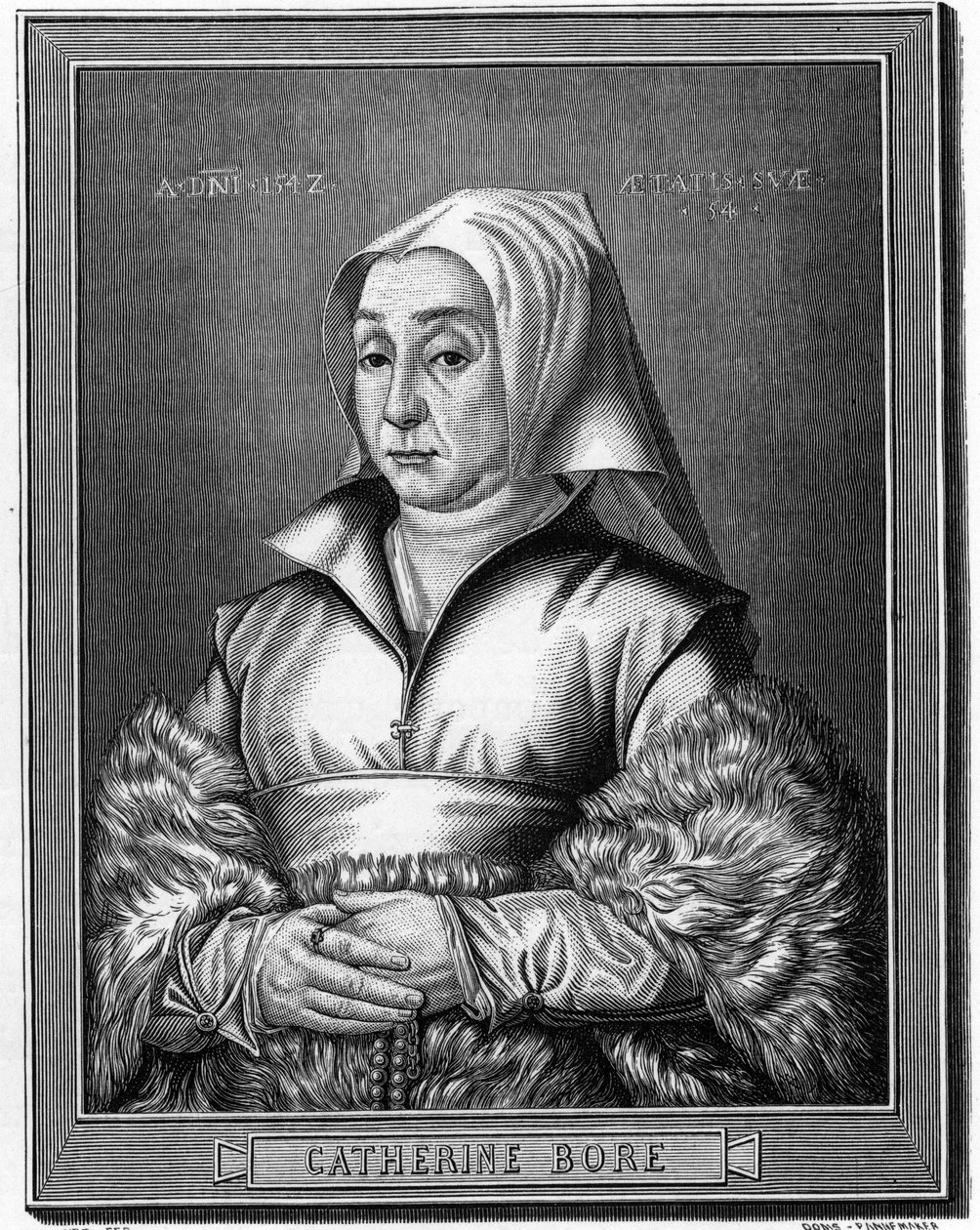 Portræt af Katharina von North af Anonymous Anonymous