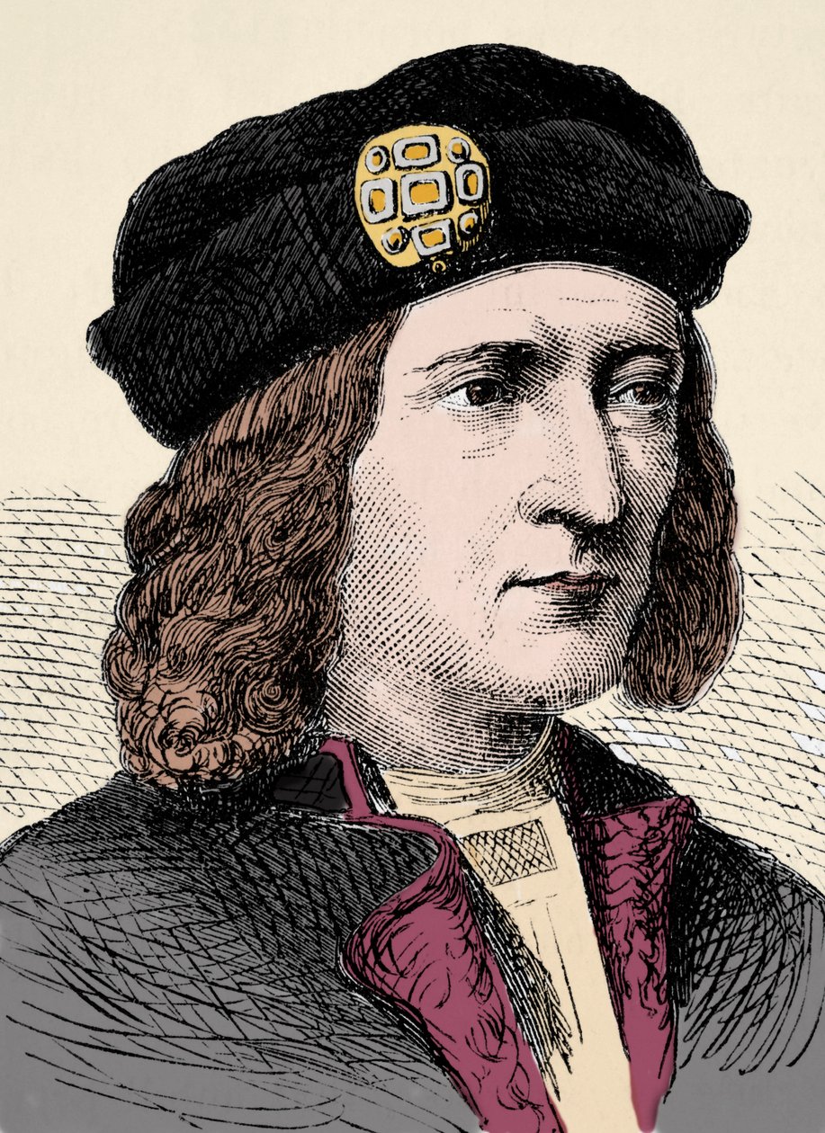 Portræt af kong Richard III af England (1452-1485) - Portræt af Richard III, konge af England af Anonymous Anonymous