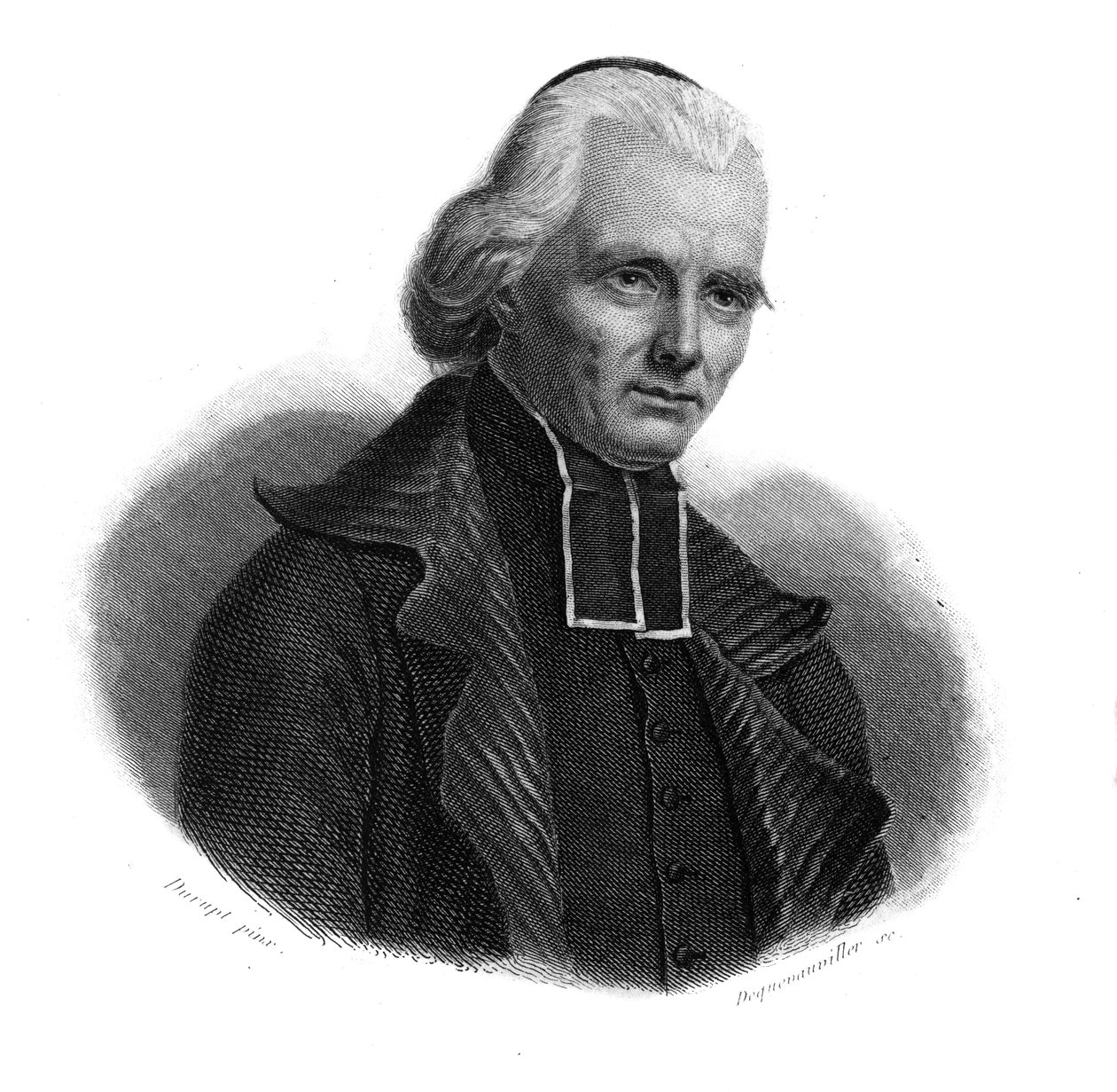Portræt af Abbe LEGRIS-DUVAL (LEGRIS DUVAL) (1765-1819) skriftefader af Ludvig XVI i "Portrætter og historie af nyttige mænd: mænd og kvinder i alle lande og af alle forhold, som erhvervede rettigheder til anerkendelse af mænd" offentliggjort og forplantet af Anonymous Anonymous