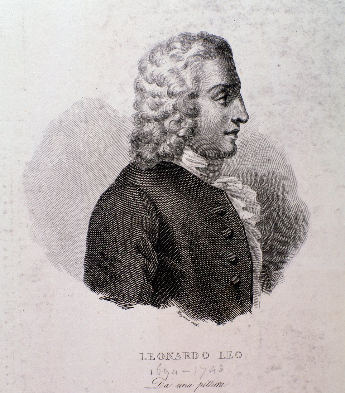 Portræt af Leo Leonardo (gravering) af Anonymous Anonymous