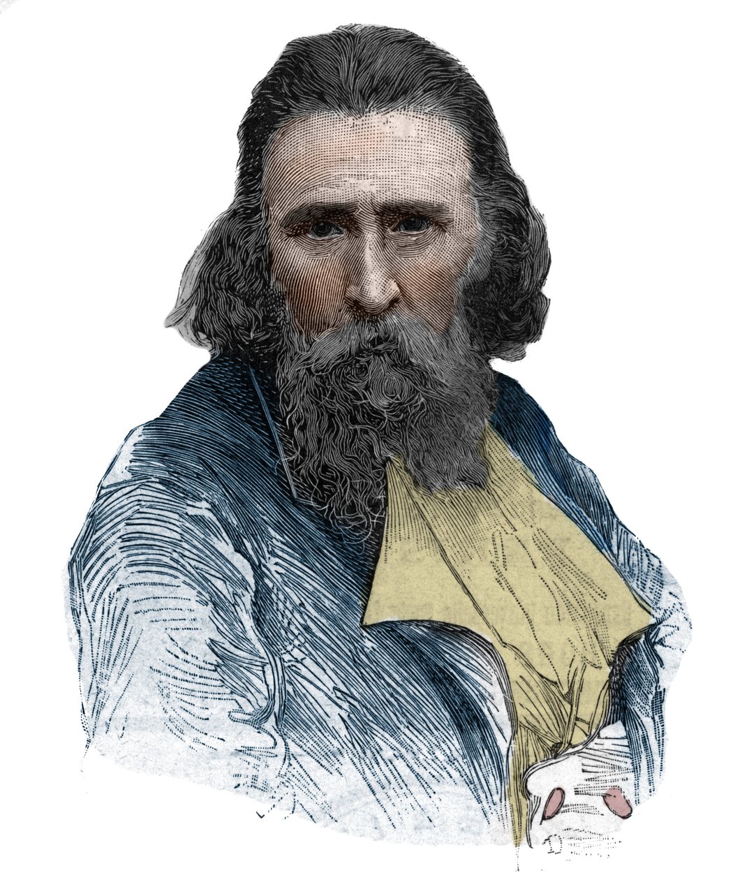 Portræt af Leon Cladel (1835-1892), fransk mand af bogstaver. af Anonymous Anonymous