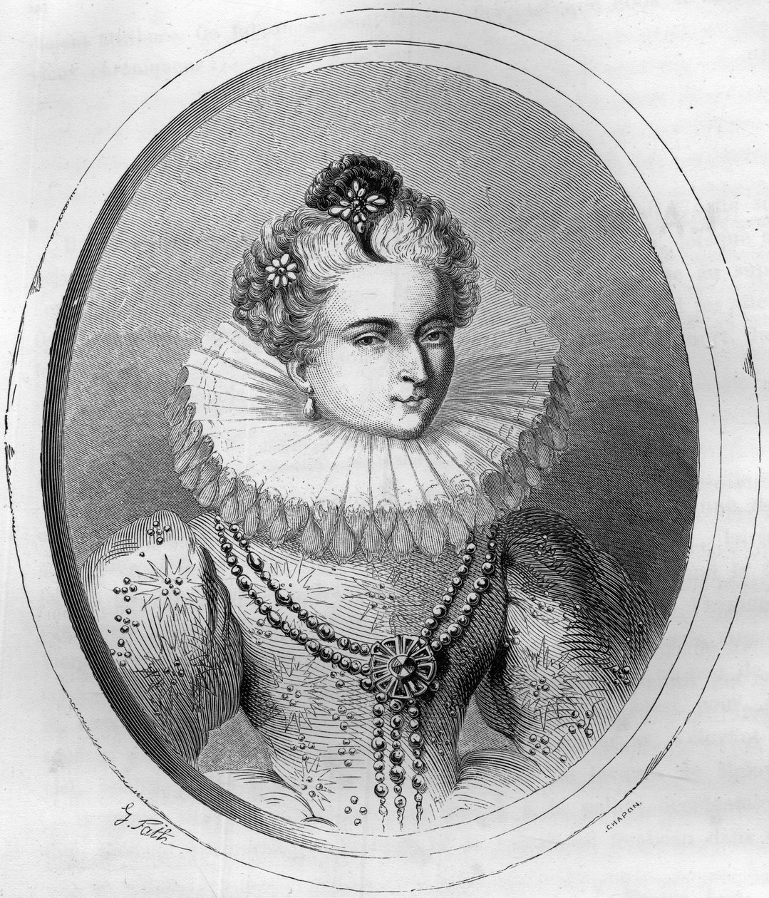 Portræt af Leonora Dori (eller Dosi) dit Galigai, marechale d
