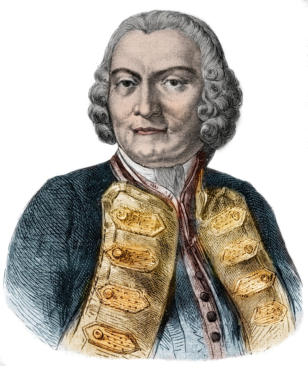 Portræt af Lord George Anson (1697-1762) britisk admiral og velhavende aristokrat kendt for sin jordomsejling af Anonymous Anonymous