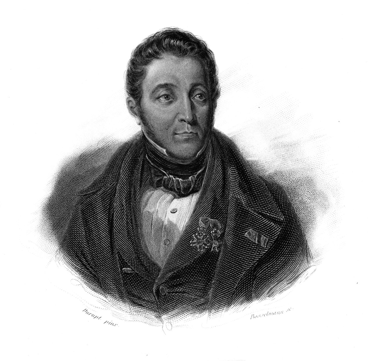 Portræt af Louis-Francois-Xavier Crespel, dit Crespel-Delisse (Louis Francois Xavier Crespel Delisse) industrielle francais i "Portrætter og historie af nyttige mænd: mænd og kvinder i alle lande og alle forhold, der erhvervede rettigheder til anerkendelse af Anonymous Anonymous