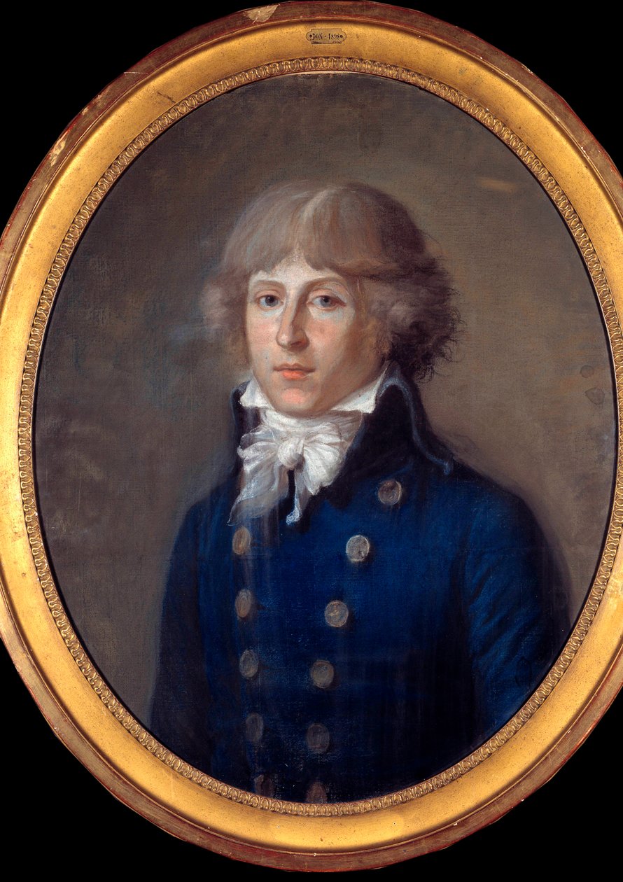 Portræt af Louis Antoine de Saint Just (eller Saint-Just) (1767-1794), politiker. Anonym 1700-tals pastel. Svag. 0,61 x 0,50 m Paris, Musee Carnavalet - Portræt af Louis Antoine de Saint Just (eller Saint-Just) (1767-1794), politiker. Anonym pastel s af Anonymous Anonymous