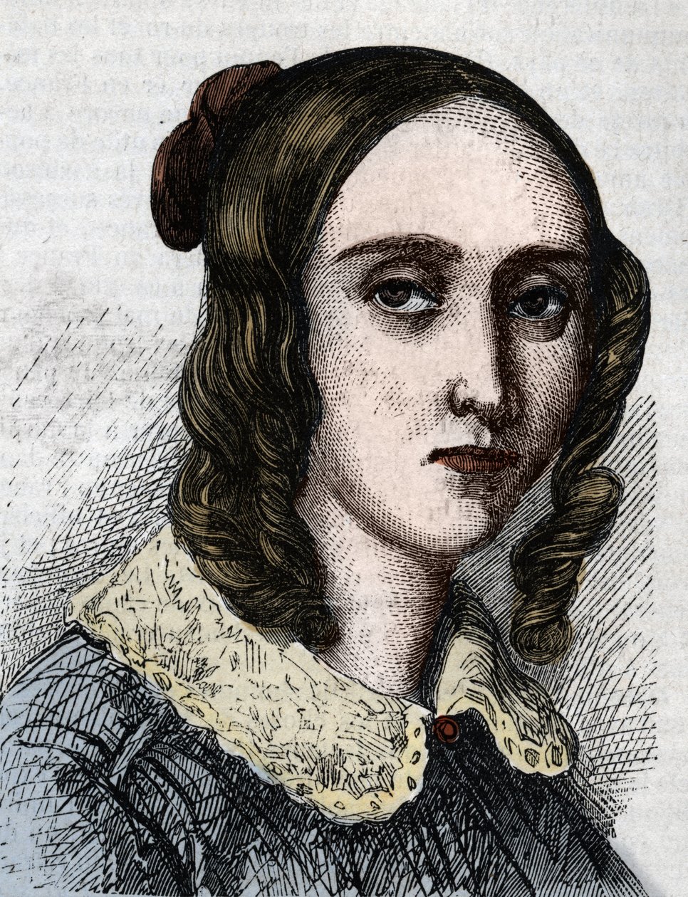 Portræt af Louise Farrenc 1804-1875.Pianist, komponist, fransklærer. af Anonymous Anonymous