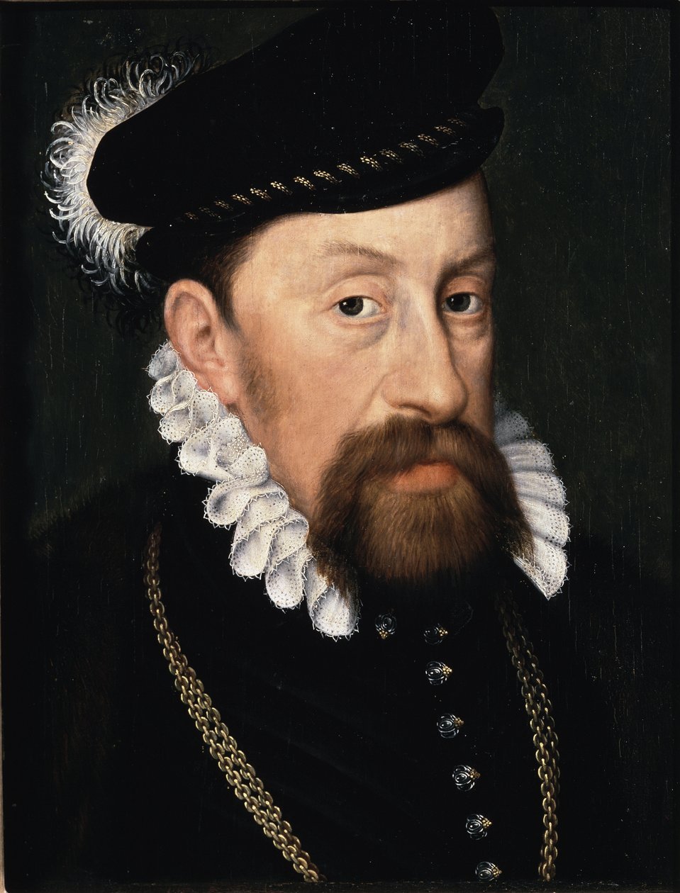 Portræt af Maximilien II, kejser af det hellige germanske rige (olie på lærred) af Anonymous Anonymous
