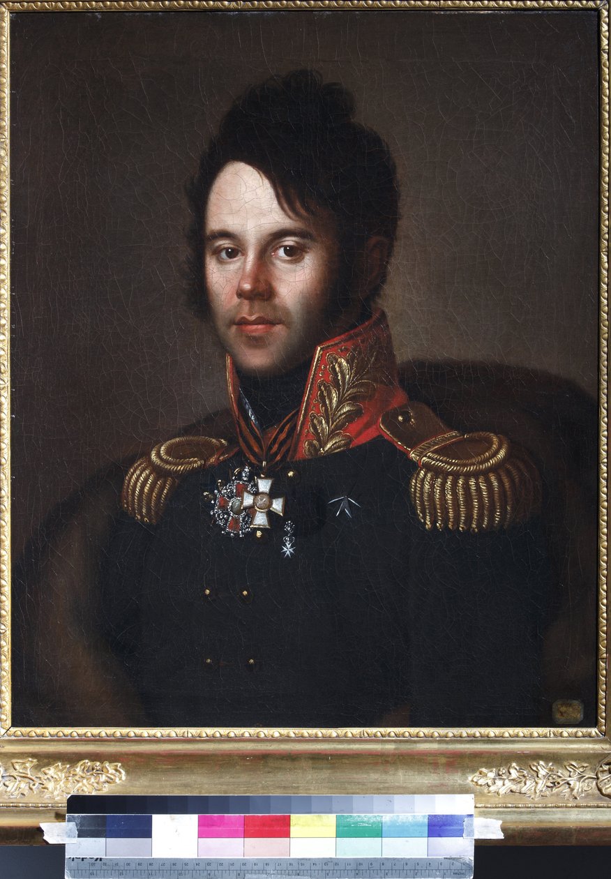 Portræt af generalborgmester Pyotr Afanasievich Papkov (1772-1853) - Anonym. Olie på lærred af Anonymous Anonymous