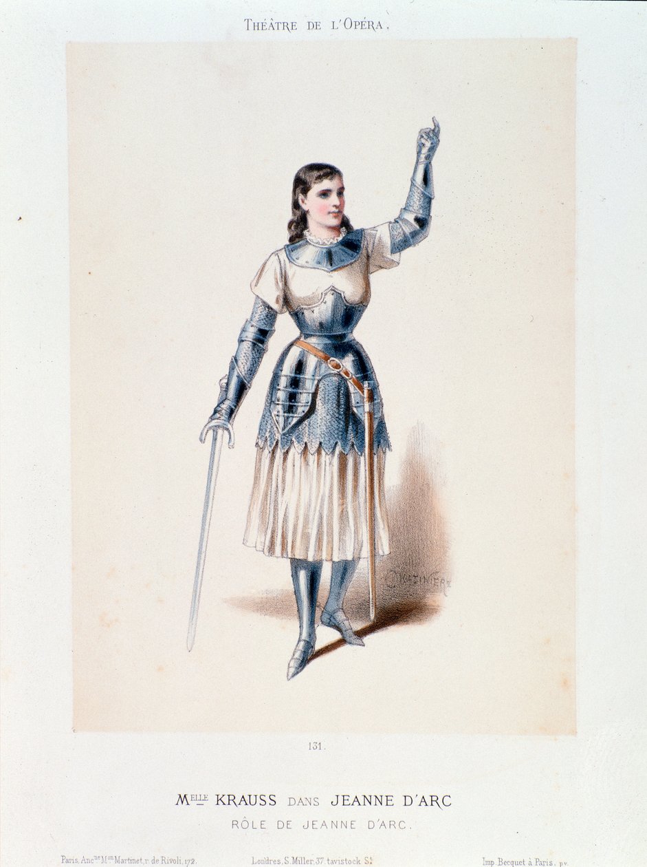 Portræt af Miss Krauss i operaen Jeanne d