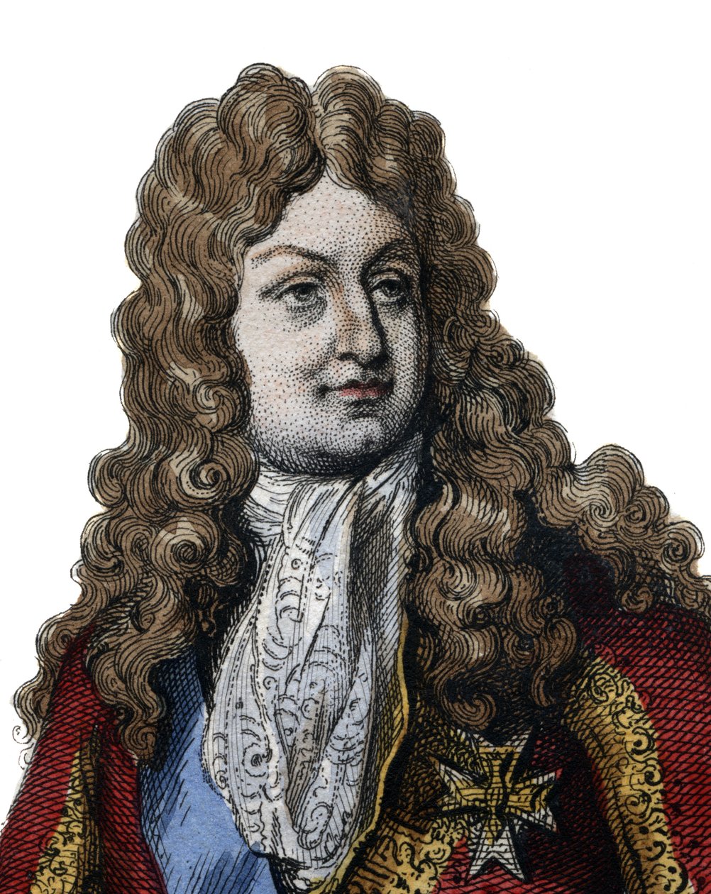 Portræt af Philippe II, hertug af Orleans (1674-1723), medlem af den franske kongefamilie og kongerigets regent fra 1715 til 1723. illustration fra "Le Plutarque Français" af Edmond Mennechet af Anonymous Anonymous