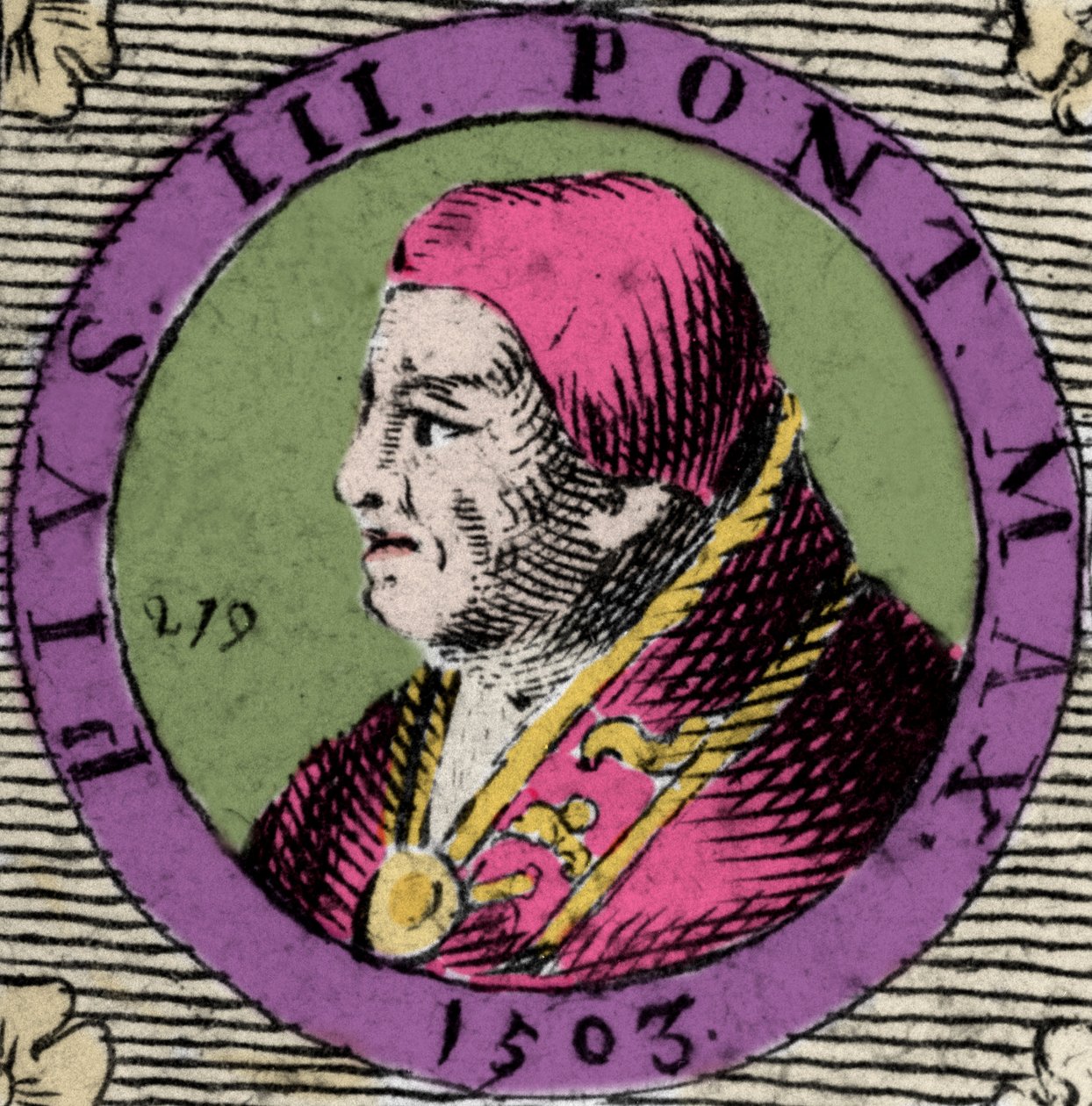 Portræt af Pius III, Francesco Todeschini Piccolomini (1439-1503), valgt til pave den 22. september af Anonymous Anonymous